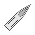 Tattoo needle tip color icon Royalty Free Stock Photo