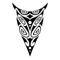 Tattoo ornament maori style for leg or arm, hand, shoulder. Tattoo maori design. Art tribal tattoo. Vector sketch of a tattoo