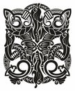 Tattoo pattern maori,ethic tribal template . Vector illustration