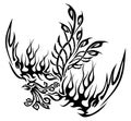 Tattoo with phoenix Royalty Free Stock Photo