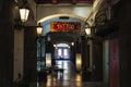 Tattoo and piercing shop in the old town of Barcelona