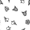 tattoo retro vintage seamless pattern vector Royalty Free Stock Photo