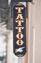 tattoo sign on store facade