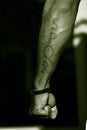 Tattoo SPQR Arm Gladiator Royalty Free Stock Photo