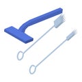 Tattoo tool icon, isometric style Royalty Free Stock Photo