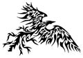 Tattoo tribal phoenix Royalty Free Stock Photo