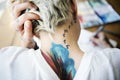 Tattoo Woman Creative Ideas Design Inspiration Concept Royalty Free Stock Photo