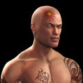 Tattooed man Royalty Free Stock Photo