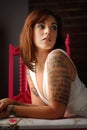 Tattooed Woman Royalty Free Stock Photo