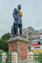 Tatue of Pt. Govind Ballalbh Pant freedom fighter at Riksha Stand Mallital Nainital