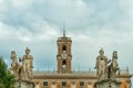 Tatues of the Dioscuri in Rome, Italy Royalty Free Stock Photo