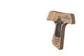 Tau, wooden cross in the shape of the letter t religious symbol of Saint Francis