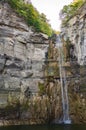 Taughannock Falls State Park New York, Tall Waterfall and Gorge in the Finger Lakes Royalty Free Stock Photo