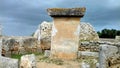 Bigest Taula of the paleolithic ruins of Menorca Royalty Free Stock Photo