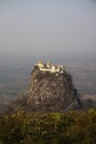 Bagan, Myanmar, Taung Kalat Monastery on Mount Popa