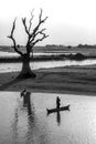 Taungthaman Lake - Amarapura - Myanmar (Burma) Royalty Free Stock Photo