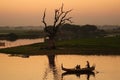 Taungthaman Lake Royalty Free Stock Photo