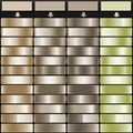 Taupe Beige Khaki and Celadon Neutral Gradient Palette Royalty Free Stock Photo