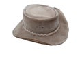 Taupe Suede Cowboy Hat isolated