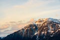 Mountain covered with snow Royalty Free Stock Photo