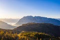 Grimming mountain peak in the Austrian Alps during autumn