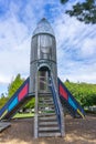 Playground deserted as people are ordered to stay home during covid-19 lockdown