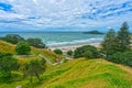 Tauranga, New Zealand - January 15, 2018: Mount Maunganui trail