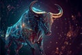 Taurus Astrological Sign Abstract Background Royalty Free Stock Photo