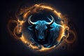 Taurus Astrological Sign Abstract Background Royalty Free Stock Photo