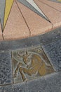 Taurus bronze zodiac plaque, Hoover Dam, Arizona, Nevada