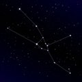 Taurus constellation Royalty Free Stock Photo