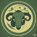 Taurus horoscope astrology sign, Bull zodiac wallpaper background illustration, art, Generative AI
