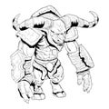 Taurus monster coloring page