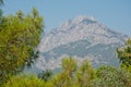 Taurus Mountains in summer in the village of Beldibi in Turkey