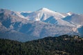 Taurus mountains and trees with snow