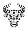 Taurus tattoo as zodiac symbol Royalty Free Stock Photo