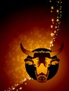 Taurus zodiac background