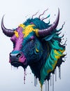 Taurus Zodiac Sign. Bull horoscope sign. Generative Artificial Intelligence