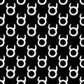 Taurus Zodiac signs black and white seamless pattern vector