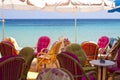 Tavern in Kokkari, Samos Royalty Free Stock Photo