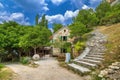 Tavern near Roski slap waterfall, Croatia Royalty Free Stock Photo