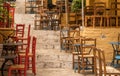 Taverna in ancient residential district of Plaka in Athens Greece Royalty Free Stock Photo