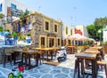 Taverns with outdoor seating in the old town of Kos Town