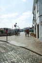 Tavira, Algarve Portugal. View of the historic Roman bridge,
