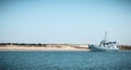 View of the lagoons of the Ria Formosa Natural Park near the Port of Tavira, portugal