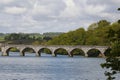 Tavy Bridge is a railway bridge across the mouth of the River Tavy Devon uk Royalty Free Stock Photo