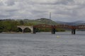 Tavy Bridge is a railway bridge across the mouth of the River Tavy Devon uk Royalty Free Stock Photo