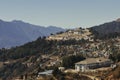 tawang hill station and famous tawang monastery, surrendered by the himalaya mountains