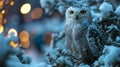 Tawny Owl snow