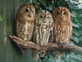 Tawny Owls Royalty Free Stock Photo